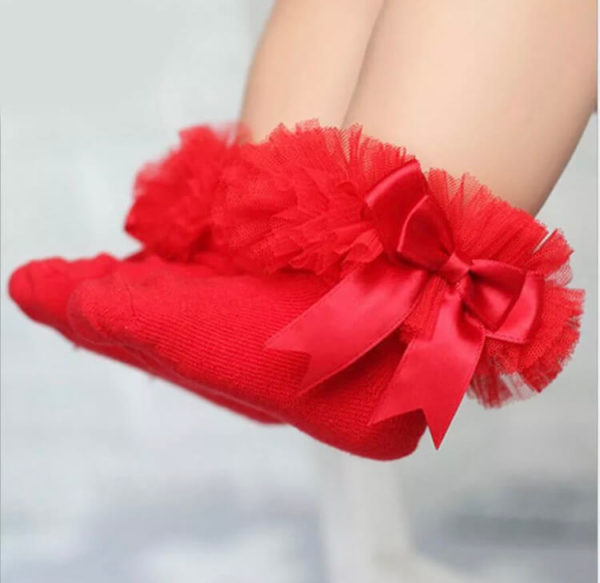 Itty Bitty Red Tutu Socks