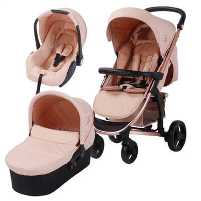 blush pink travel system