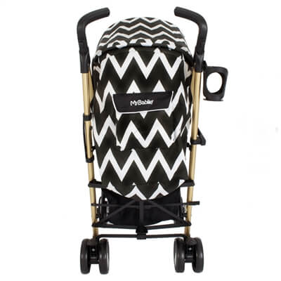 my babiie gold chevron stroller