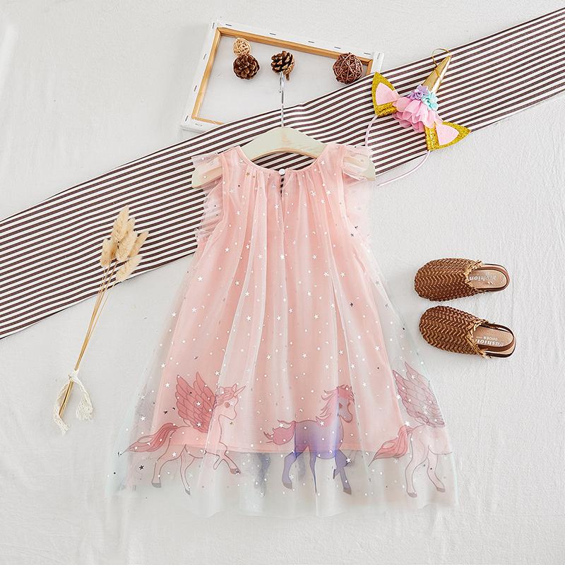 Itty Bitty Magic Unicorn Pink Princess Dress