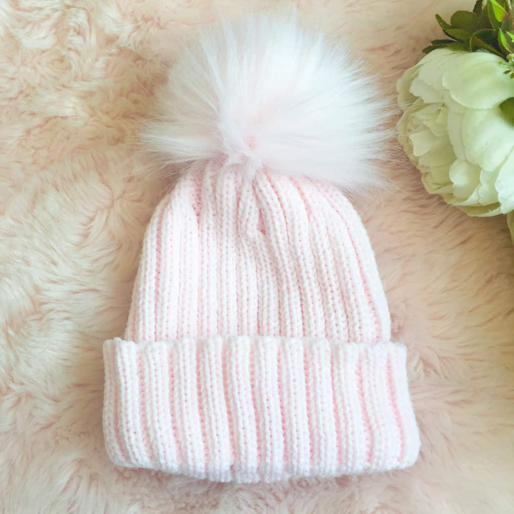 Itty Bitty Princess Pink Pom Pom Beanie Hat | Itty Bitty