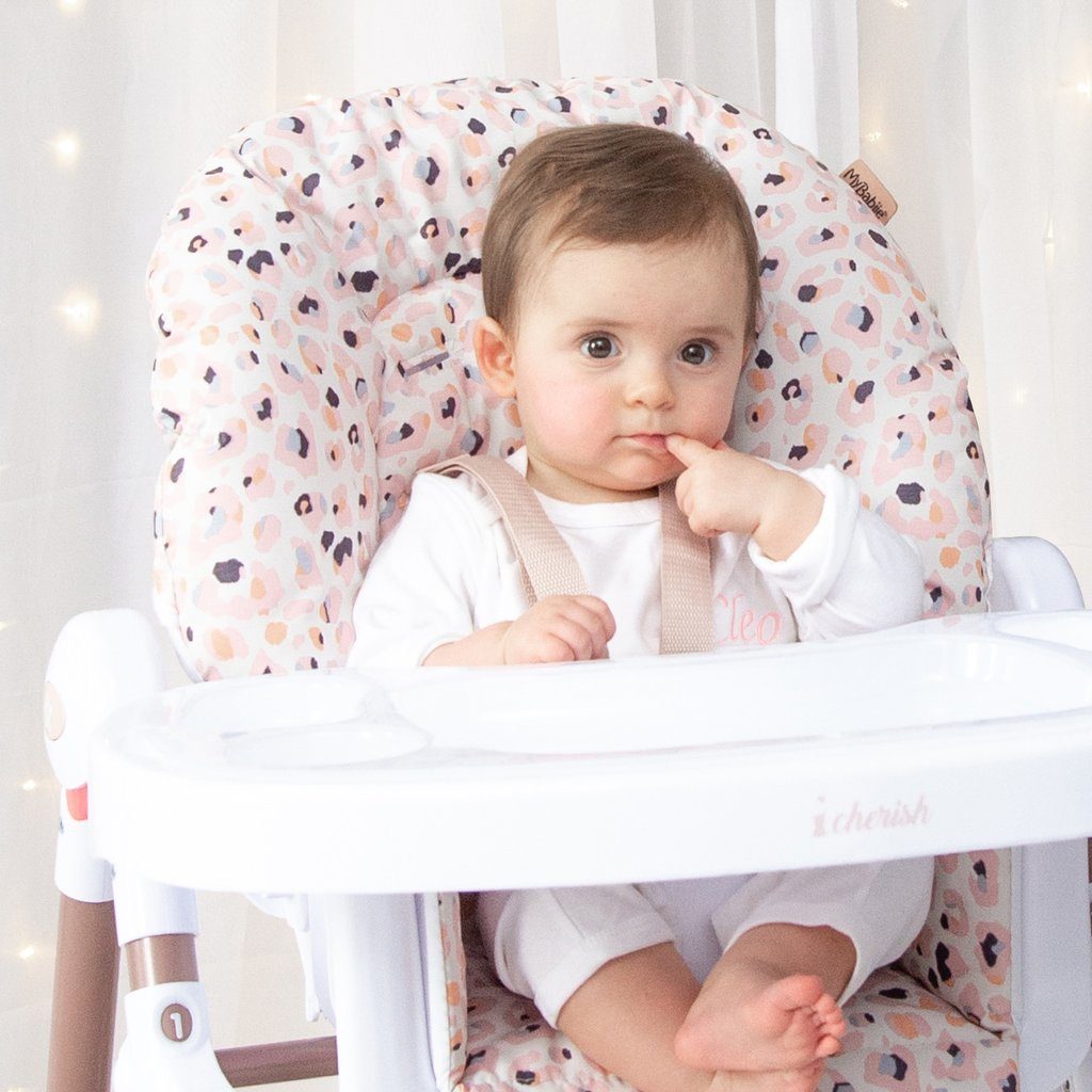 Dani Dyer Blush Leopard Premium Highchair