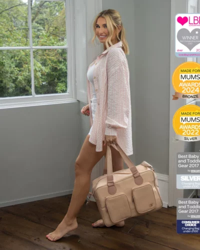 Billie Faiers Rose Gold Blush Backpack Changing Bag