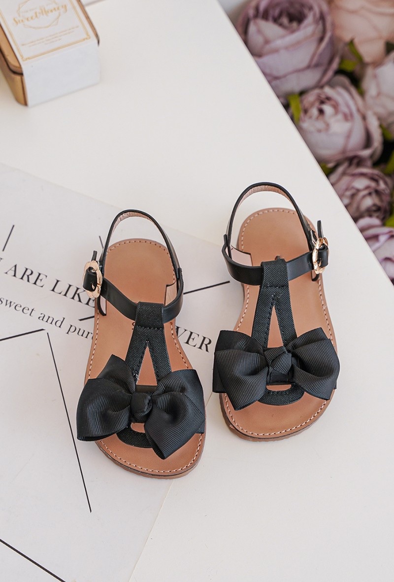 Slip on bow on sale sandals