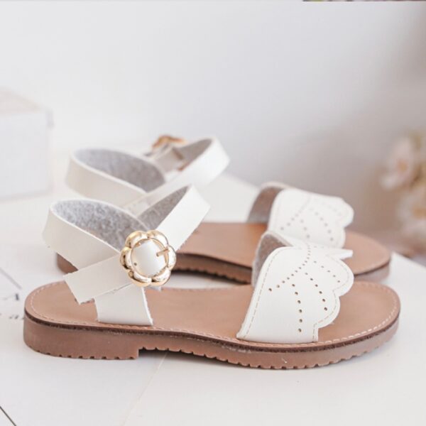 Itty Bitty White Wing Sandals - Image 3