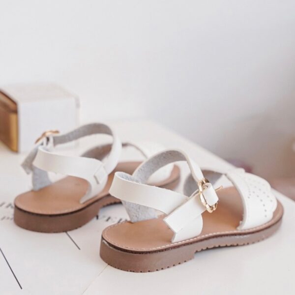 Itty Bitty White Wing Sandals - Image 5