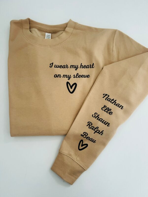 Itty Bitty Women's Oversized Heart On My Sleeve Sweatshirt