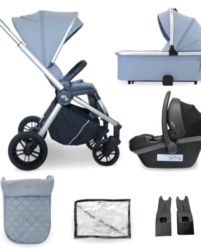 MB450i 3-in-1 Travel System with i-Size Car Seat - Steel Blue