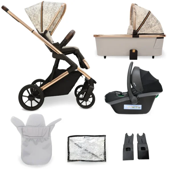 MB500 2-in-1 Pushchair & Carrycot - Rose Gold Marble