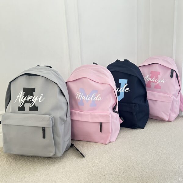 Itty Bitty Personalised Initial & Name Kids Backpacks & Rucksacks