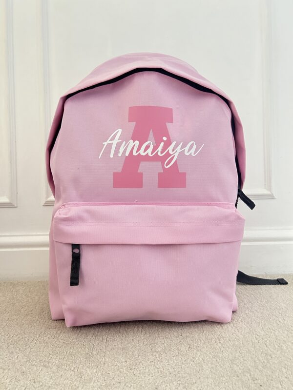 Itty Bitty Personalised Initial & Name Kids Backpacks & Rucksacks - Image 2