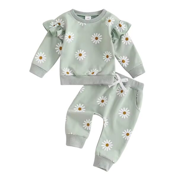 Itty Bitty Spring Daisy Tracksuit - Image 3