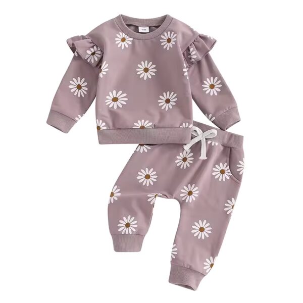 Itty Bitty Spring Daisy Tracksuit - Image 4