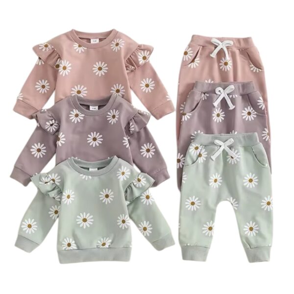 Itty Bitty Spring Daisy Tracksuit