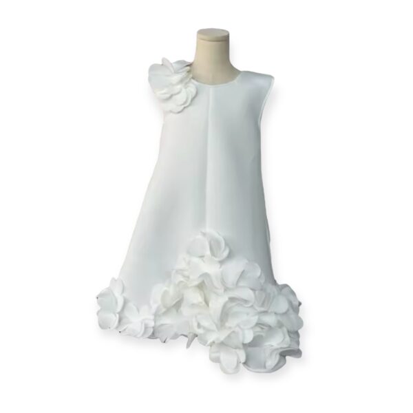 Itty Bitty White Statement Flower Dress