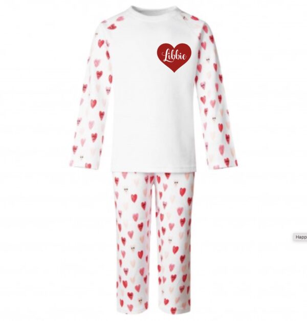 Itty Bitty Personalised Valentines PJ's