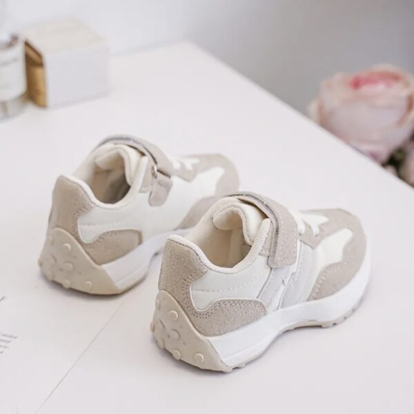 Itty Bitty Beige & White 327 Trainers - Image 2