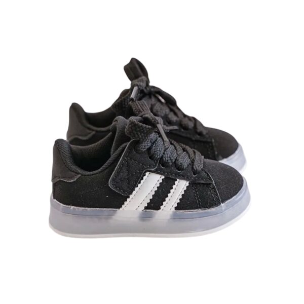 Itty Bitty Light up Campus Stripe Trainers - Image 7